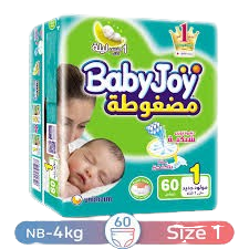 بيبى جوى مقاس1  60حفاضه