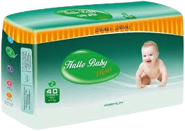 حفاضات هالو بيبى مقاس 2 40 ق